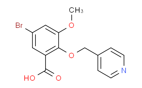 AM234533 | 923852-07-7 | 5-Bromo-3-methoxy-2-(pyridin-4-ylmethoxy)benzoic acid