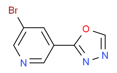 2-(5-Bromopyridin-3-yl)-1,3,4-oxadiazole