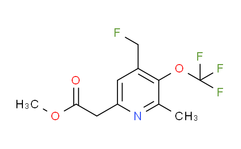 Methyl 4-(fluoromethyl)-2-methyl-3-(trifluoromethoxy)pyridine-6-acetate