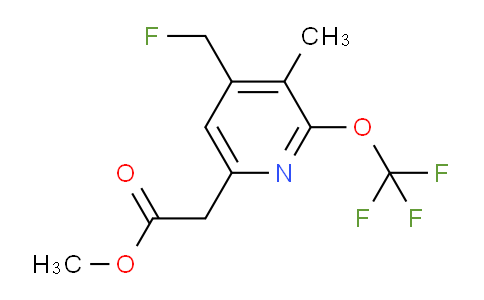 Methyl 4-(fluoromethyl)-3-methyl-2-(trifluoromethoxy)pyridine-6-acetate