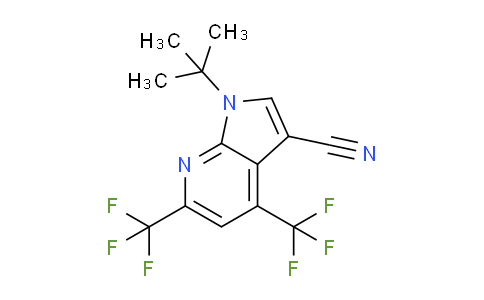 1-(tert-Butyl)-4,6-bis(trifluoromethyl)-1H-pyrrolo[2,3-b]pyridine-3-carbonitrile