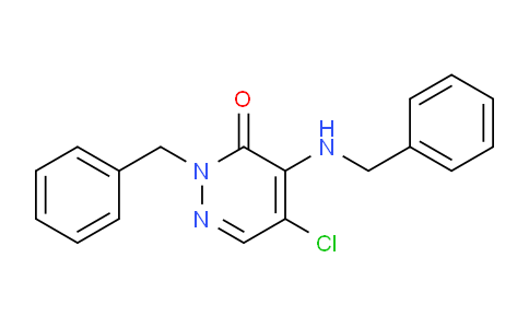 2-Benzyl-4-(benzylamino)-5-chloropyridazin-3(2H)-one
