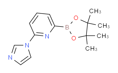 2-(1H-Imidazol-1-yl)-6-(4,4,5,5-tetramethyl-1,3,2-dioxaborolan-2-yl)pyridine