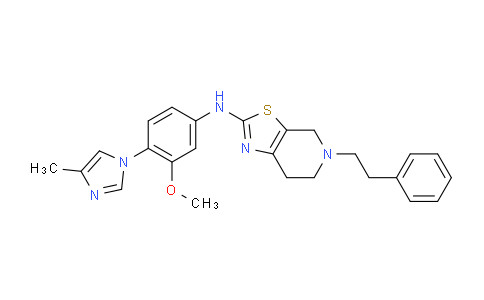 AM234709 | 1077629-24-3 | N-(3-Methoxy-4-(4-methyl-1H-imidazol-1-yl)phenyl)-5-phenethyl-4,5,6,7-tetrahydrothiazolo[5,4-c]pyridin-2-amine