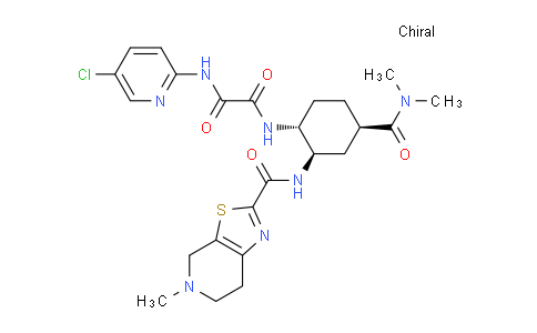 AM234761 | 1255529-24-8 | N1-(5-Chloropyridin-2-yl)-N2-((1R,2R,4R)-4-(dimethylcarbamoyl)-2-(5-methyl-4,5,6,7-tetrahydrothiazolo[5,4-c]pyridine-2-carboxamido)cyclohexyl)oxalamide