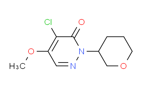 4-Chloro-5-methoxy-2-(tetrahydro-2H-pyran-3-yl)pyridazin-3(2H)-one