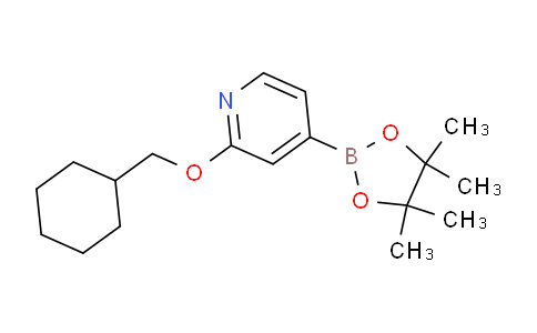 2-(Cyclohexylmethoxy)-4-(4,4,5,5-tetramethyl-1,3,2-dioxaborolan-2-yl)pyridine