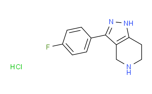 3-(4-Fluorophenyl)-4,5,6,7-tetrahydro-1H-pyrazolo[4,3-c]pyridine hydrochloride