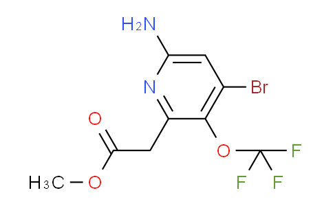 Methyl 6-amino-4-bromo-3-(trifluoromethoxy)pyridine-2-acetate