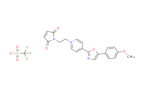 1-(2-(2,5-Dioxo-2,5-dihydro-1H-pyrrol-1-yl)ethyl)-4-(5-(4-methoxyphenyl)oxazol-2-yl)pyridin-1-ium trifluoromethanesulfonate