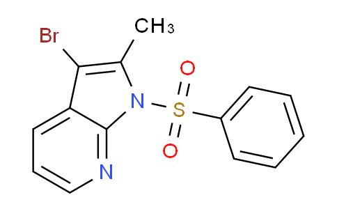 3-Bromo-2-methyl-1-(phenylsulfonyl)-1H-pyrrolo[2,3-b]pyridine