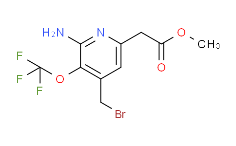 Methyl 2-amino-4-(bromomethyl)-3-(trifluoromethoxy)pyridine-6-acetate