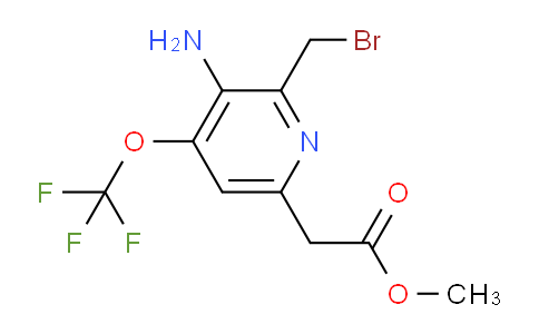 Methyl 3-amino-2-(bromomethyl)-4-(trifluoromethoxy)pyridine-6-acetate