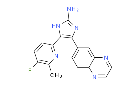 AM235089 | 1132610-46-8 | 5-(5-Fluoro-6-methylpyridin-2-yl)-4-(quinoxalin-6-yl)-1H-imidazol-2-amine