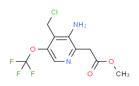 Methyl 3-amino-4-(chloromethyl)-5-(trifluoromethoxy)pyridine-2-acetate