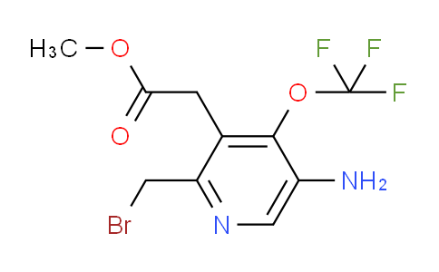 Methyl 5-amino-2-(bromomethyl)-4-(trifluoromethoxy)pyridine-3-acetate