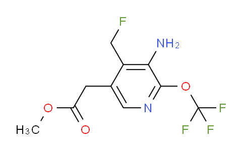 Methyl 3-amino-4-(fluoromethyl)-2-(trifluoromethoxy)pyridine-5-acetate