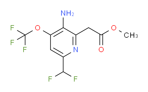 Methyl 3-amino-6-(difluoromethyl)-4-(trifluoromethoxy)pyridine-2-acetate