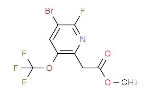 Methyl 3-bromo-2-fluoro-5-(trifluoromethoxy)pyridine-6-acetate