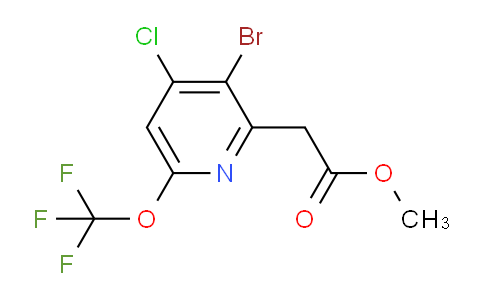 Methyl 3-bromo-4-chloro-6-(trifluoromethoxy)pyridine-2-acetate