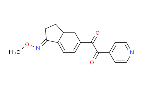 1-(1-(Methoxyimino)-2,3-dihydro-1H-inden-5-yl)-2-(pyridin-4-yl)ethane-1,2-dione