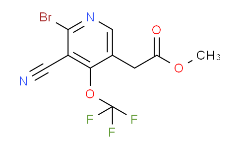 Methyl 2-bromo-3-cyano-4-(trifluoromethoxy)pyridine-5-acetate