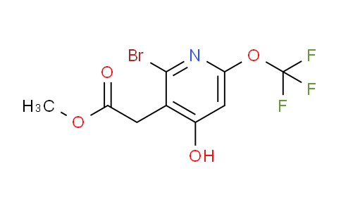 Methyl 2-bromo-4-hydroxy-6-(trifluoromethoxy)pyridine-3-acetate