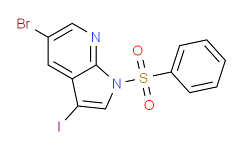 5-Bromo-3-iodo-1-(phenylsulfonyl)-1H-pyrrolo[2,3-b]pyridine