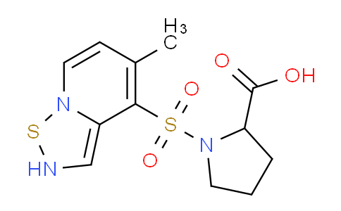 AM235375 | 436811-15-3 | 1-((5-Methyl-2H-[1,2,5]thiadiazolo[2,3-a]pyridin-4-yl)sulfonyl)pyrrolidine-2-carboxylic acid