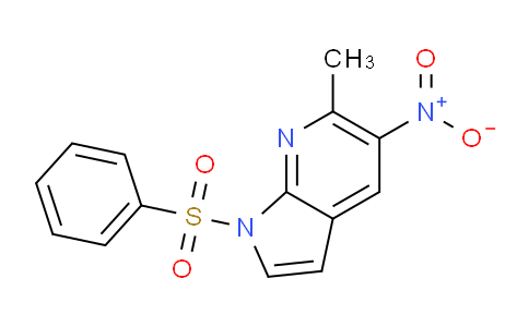 6-Methyl-5-nitro-1-(phenylsulfonyl)-1H-pyrrolo[2,3-b]pyridine