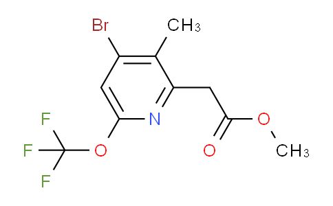 AM23543 | 1804008-54-5 | Methyl 4-bromo-3-methyl-6-(trifluoromethoxy)pyridine-2-acetate
