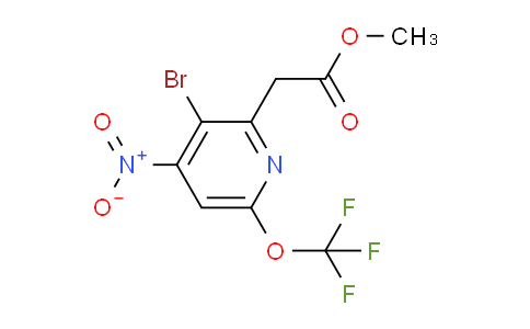 Methyl 3-bromo-4-nitro-6-(trifluoromethoxy)pyridine-2-acetate