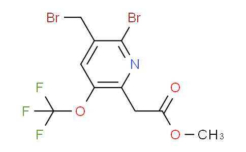 Methyl 2-bromo-3-(bromomethyl)-5-(trifluoromethoxy)pyridine-6-acetate
