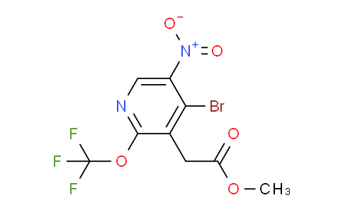 Methyl 4-bromo-5-nitro-2-(trifluoromethoxy)pyridine-3-acetate