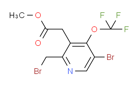 Methyl 5-bromo-2-(bromomethyl)-4-(trifluoromethoxy)pyridine-3-acetate