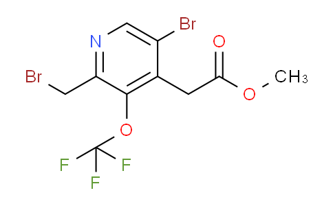 Methyl 5-bromo-2-(bromomethyl)-3-(trifluoromethoxy)pyridine-4-acetate