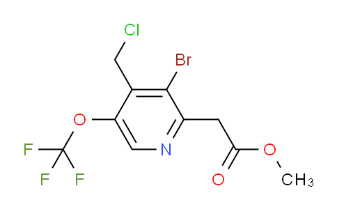 Methyl 3-bromo-4-(chloromethyl)-5-(trifluoromethoxy)pyridine-2-acetate