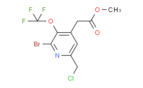 Methyl 2-bromo-6-(chloromethyl)-3-(trifluoromethoxy)pyridine-4-acetate