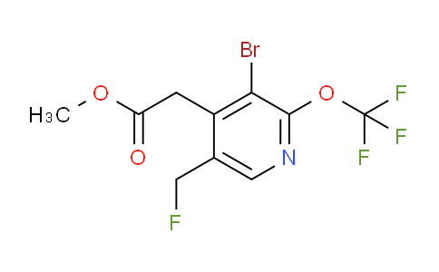Methyl 3-bromo-5-(fluoromethyl)-2-(trifluoromethoxy)pyridine-4-acetate