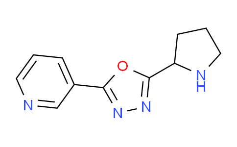 2-(Pyridin-3-yl)-5-(pyrrolidin-2-yl)-1,3,4-oxadiazole