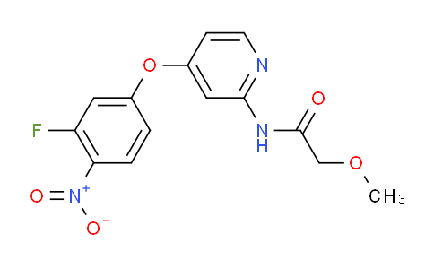 AM235607 | 1337931-76-6 | N-(4-(3-Fluoro-4-nitrophenoxy)pyridin-2-yl)-2-methoxyacetamide