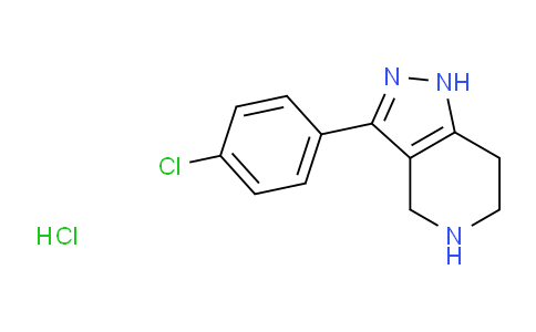 3-(4-Chlorophenyl)-4,5,6,7-tetrahydro-1H-pyrazolo[4,3-c]pyridine hydrochloride