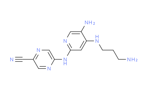 5-((5-Amino-4-((3-aminopropyl)amino)pyridin-2-yl)amino)pyrazine-2-carbonitrile