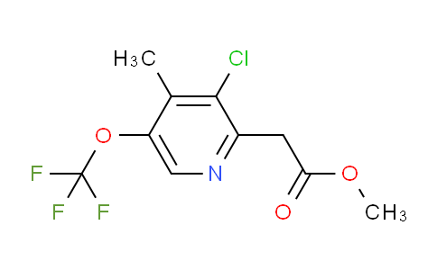 Methyl 3-chloro-4-methyl-5-(trifluoromethoxy)pyridine-2-acetate