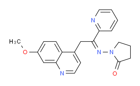 AM235869 | 476473-52-6 | 1-((2-(7-Methoxyquinolin-4-yl)-1-(pyridin-2-yl)ethylidene)amino)pyrrolidin-2-one