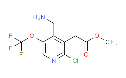 Methyl 4-(aminomethyl)-2-chloro-5-(trifluoromethoxy)pyridine-3-acetate