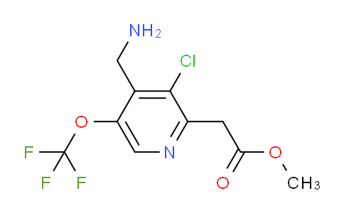 Methyl 4-(aminomethyl)-3-chloro-5-(trifluoromethoxy)pyridine-2-acetate