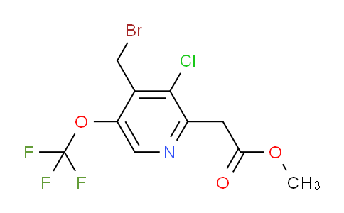 AM23599 | 1804320-54-4 | Methyl 4-(bromomethyl)-3-chloro-5-(trifluoromethoxy)pyridine-2-acetate
