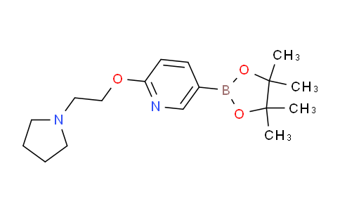 2-(2-(Pyrrolidin-1-yl)ethoxy)-5-(4,4,5,5-tetramethyl-1,3,2-dioxaborolan-2-yl)pyridine