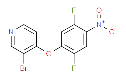 3-Bromo-4-(2,5-difluoro-4-nitrophenoxy)pyridine